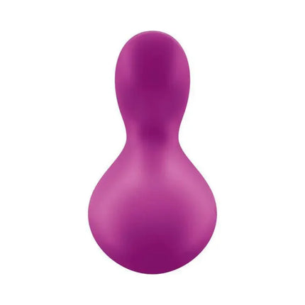 Stimulator Viva la Vulva 3 Violet silicone clitoral stimulator with smooth rounded design and ergonomic grip
