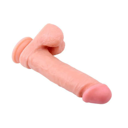 Strap-On Kyle Korver 21 cm Flesh dildo featuring realistic design, 21.5 cm length, and adjustable harness for secure fit, flesh color