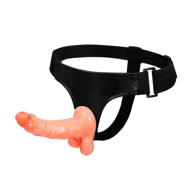 Strap-On with Dildo 15 cm featuring lifelike design and durable harness.