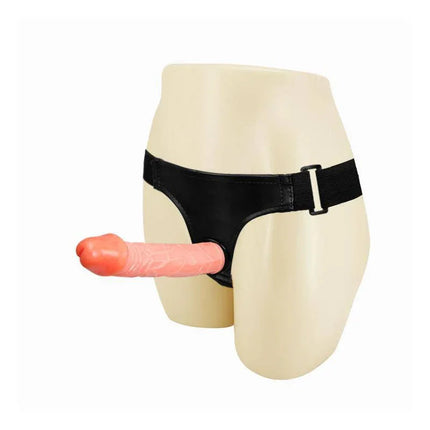 Strap-On with Dildo 20 cm featuring a realistic design for versatile couple and solo play, offering a 20 cm and a 14.2 cm dildo option.