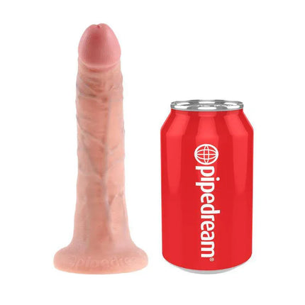 Strap-On with Dildo 7 - Flesh next to a soda can for size comparison