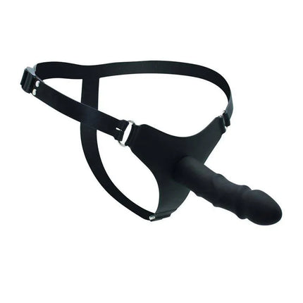 Strap-on with Dildo Silicone, adjustable harness with detachable silicone dildo, interchangeable design for diverse pleasure