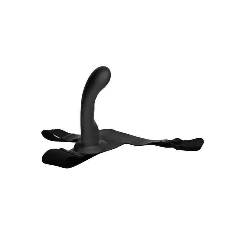 Strap - on with Silicone Dildo Black - secretsextoys.store