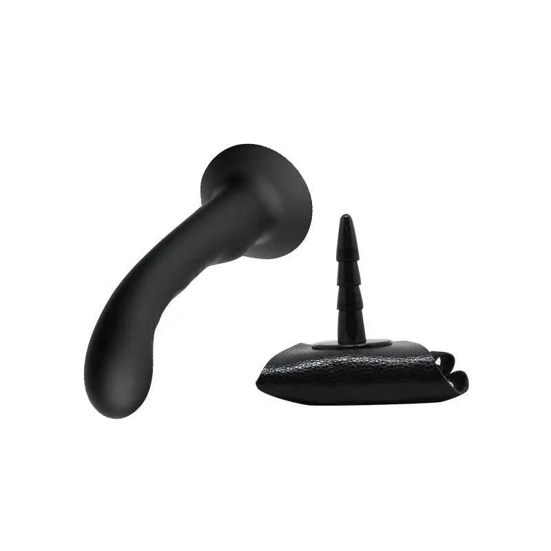 Strap - on with Silicone Dildo Black - secretsextoys.store