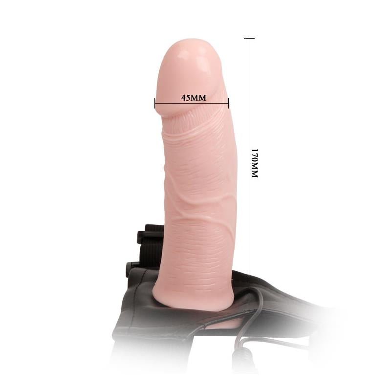 Strap - on with Vibrating Hollow Dildo Mens Pants - secretsextoys.store