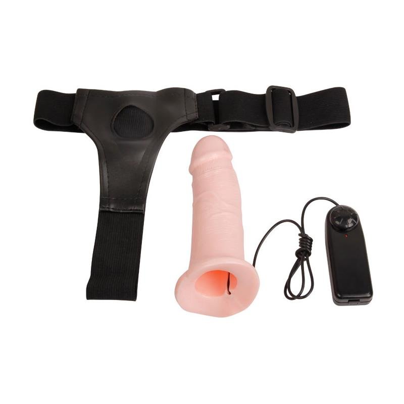 Strap - on with Vibrating Hollow Dildo Mens Pants - secretsextoys.store