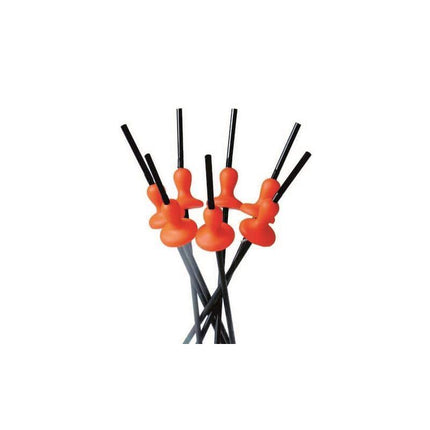 Straws with Baby Bottle Nipple Pack of 50 featuring colorful nipple-shaped tops for parties