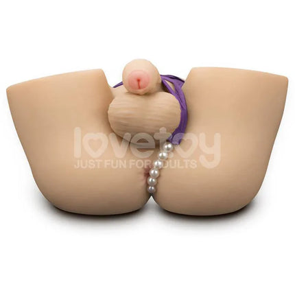 Streetgirls 16 Masturbator with Dildo in Boudoir thong, lifelike texture