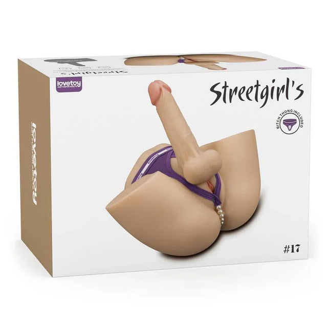 Streetgirls 17 Masturbator with Bendable Dildo packaging showing product features