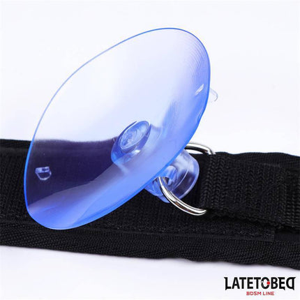 Suction Cup Wrist Restraints Adjustable with blue suction cup for secure grip in playful restraint scenarios.