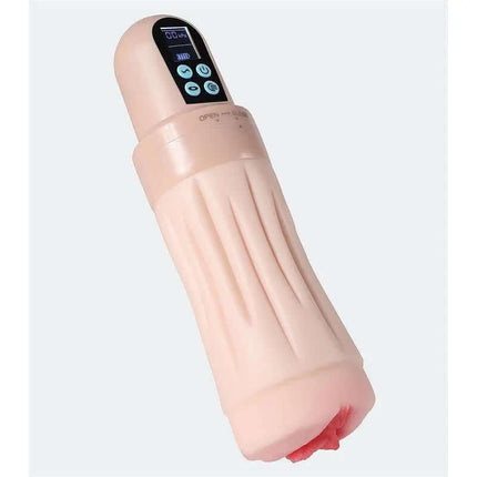 Suctroker V3.0 III Sucking Effect and Vibrating Masturbator with control panel and realistic design for ultimate pleasure.
