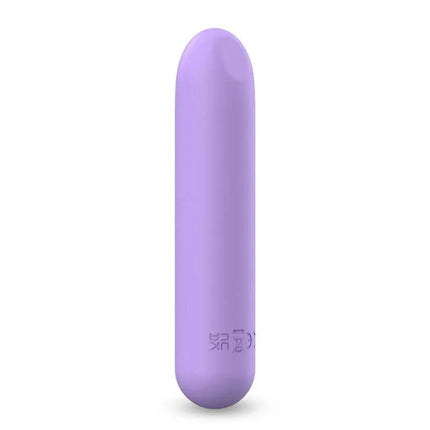 Sulley Vibrating Bullet Liquid Silicone Unibody Bendable USB, purple seamless design, soft touch, waterproof, elongated shape.