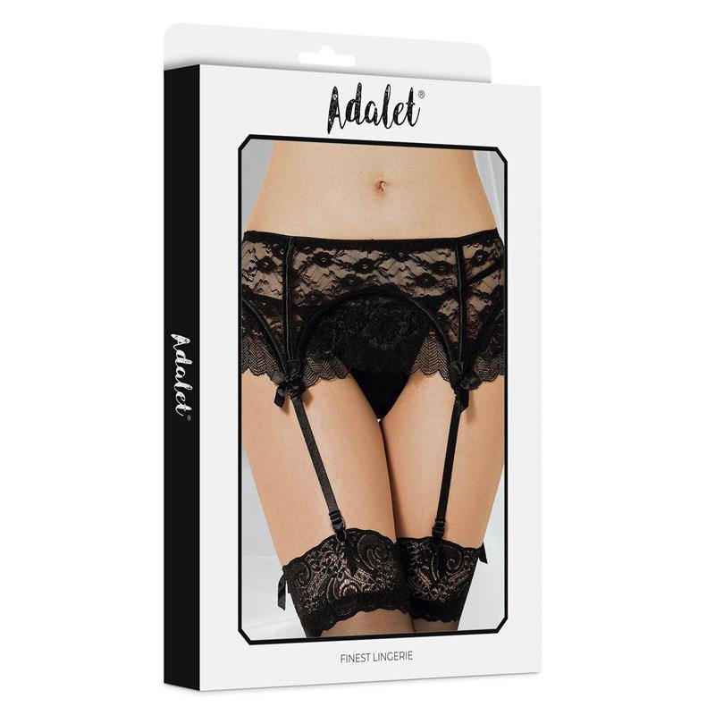 Sully Lace Garter and Thong Set - secretsextoys.store