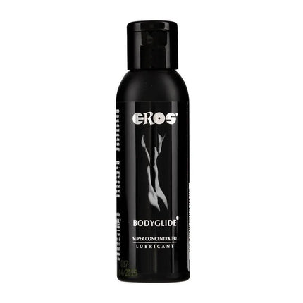 Bottle of Super Concentrated Silicone Bodyglide 50 ml featuring EROS label