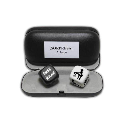 Surprise Cover Let's Play box with dice revealing a fun surprise inside, perfect for gifts and events.