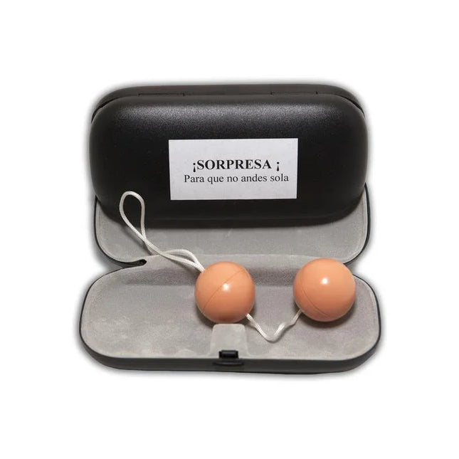 Open black case revealing Surprise Cover So that Andes Not Alone with whimsical design and hidden surprise inside.