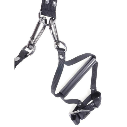 Suspension Cuff Set with durable nylon straps and adjustable stainless steel lock rings for secure wrist restraint.