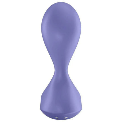 Purple anal plug with ergonomic design