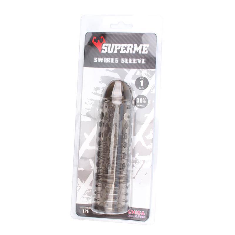 Swirls Sleeve - grey - secretsextoys.store