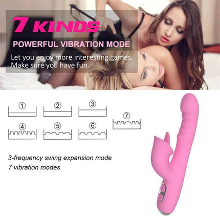 T-May Vibe with Thrusting and Swing Movement highlighting 7 vibration modes and design