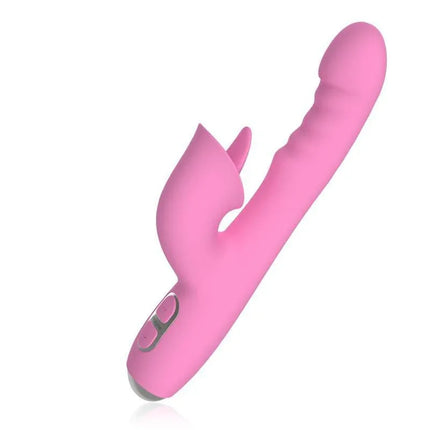 Pink T-May Vibe with Thrusting and Swing Movement featuring ergonomic design and control buttons.