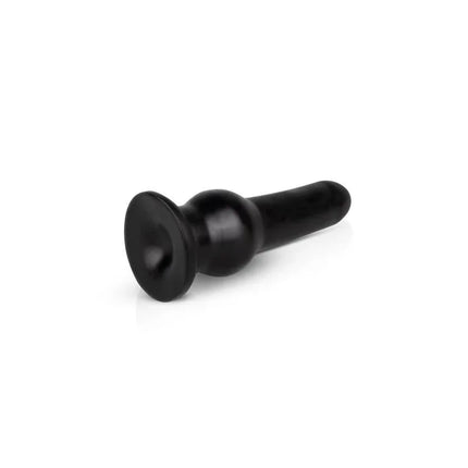 Tactical I Anal Dildo with smooth, rounded tip for comfortable, intense stimulation, 10 inches long, 3.2 inches wide, in black color.