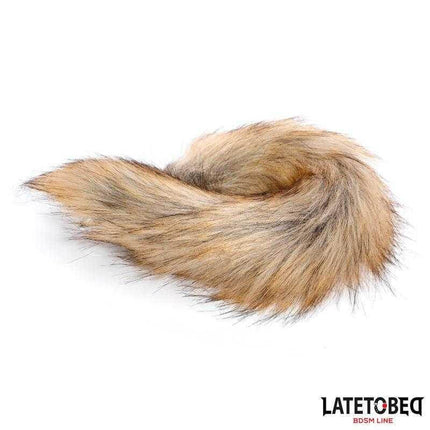 Tail Anal Plug Brown 40 cm with fluffy long tail from Latetobed BDSM Line