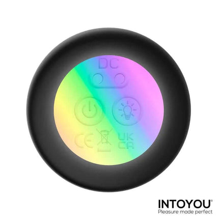 Remote control for Tainy Thrusting Led Lighted Anal Plug with LED indicators and power button, by INTOYOU.