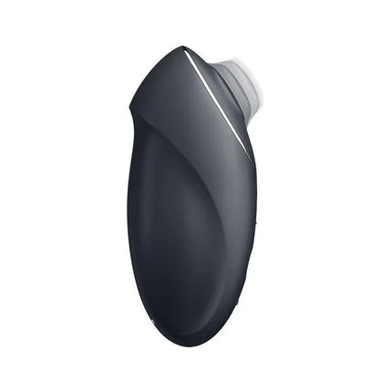 Tap and Climax 1 Vibrator and tapping Black with ergonomic design and soft-touch silicone for dual-stimulation.