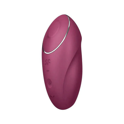 Tap and Climax 1 Vibrator and tapping Red - compact vibrator with ergonomic design, offering thrilling vibrations and tapping functions.