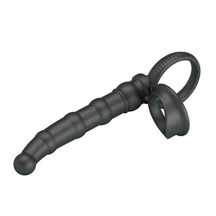 Tatum Cock Ring with Vibrating Plug Plug for couples and solo play, silicone design for shared pleasure and intense sensations
