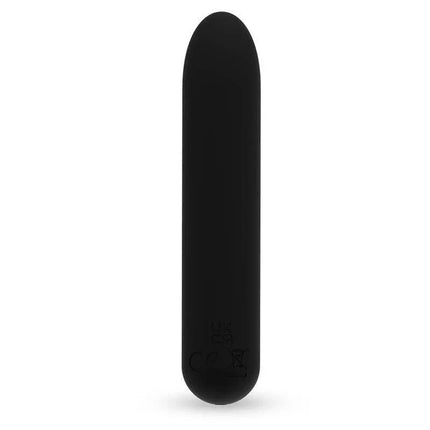 Teken Bendable Vibrating Bullet Liquid Silicone Unibody Magnetic USB in black showing its seamless unibody design