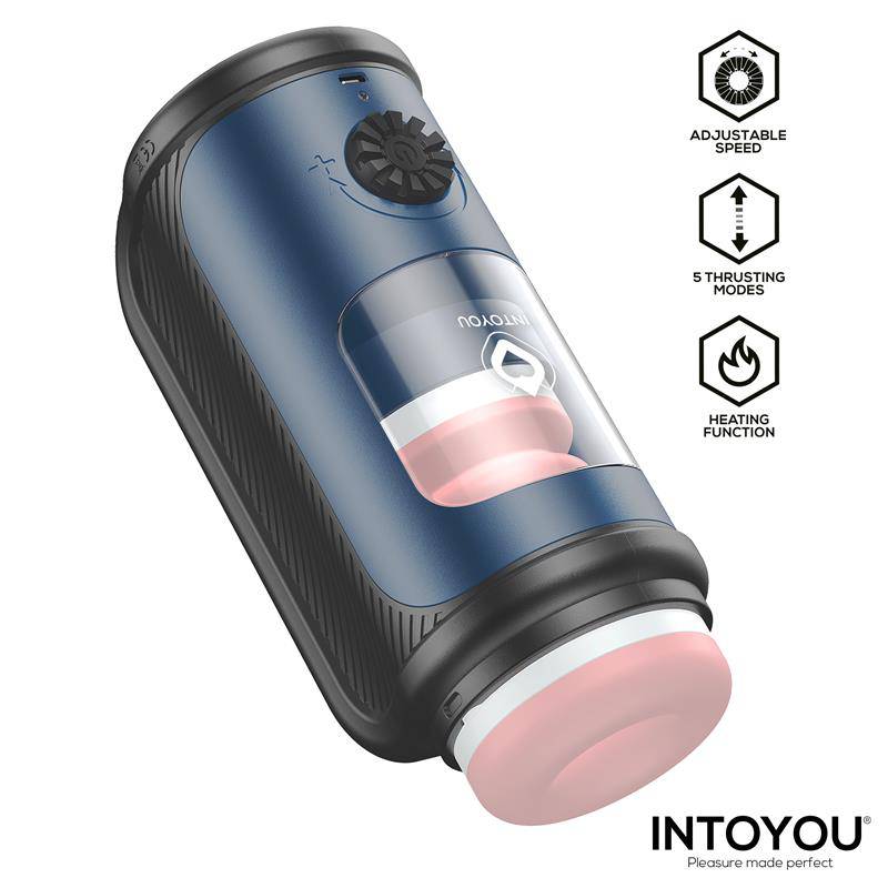 Tenkro Masturbator wit Thrusting and Heat USB - C - secretsextoys.store