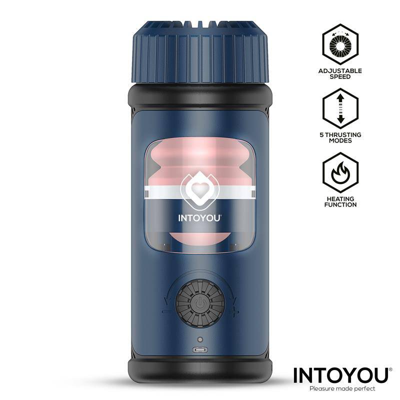 Tenkro Masturbator wit Thrusting and Heat USB - C - secretsextoys.store