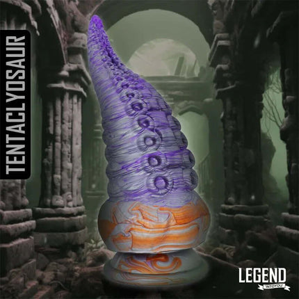 Tentaclyosaur Tentacle Liquid Silicone Dildo 20 cm in a mystical background