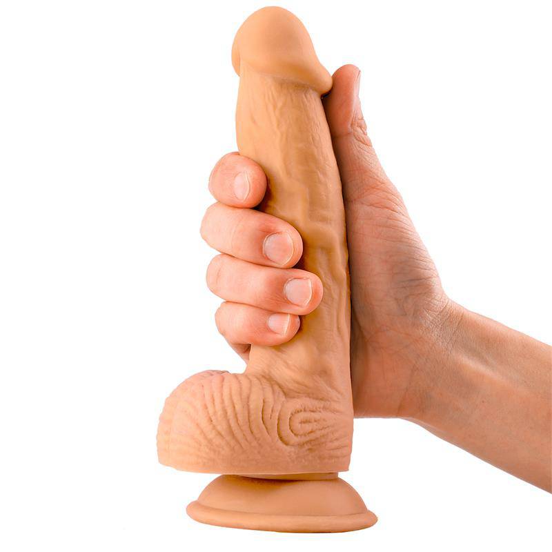 Thom Realistic Dildo with Testicles Flesh 8.3 - secretsextoys.store