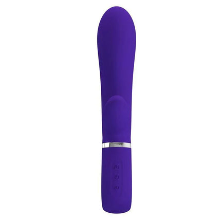 Thomas Vibrator G-Spot Purple premium silicone vibrator for targeted G-spot stimulation with 7 modes and clitoral stimulator.