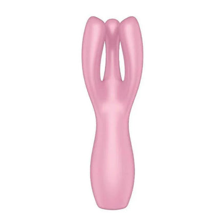 Threesome 3 Lay-on Vibe 3 Motors Pink with three-arm design for customizable stimulation in soft pink finish.