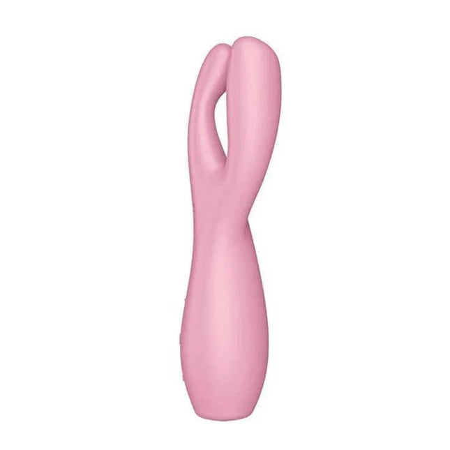 Threesome 3 Lay-on Vibe 3 Motors Pink with three-arm design and independent motor control for customizable pleasure.