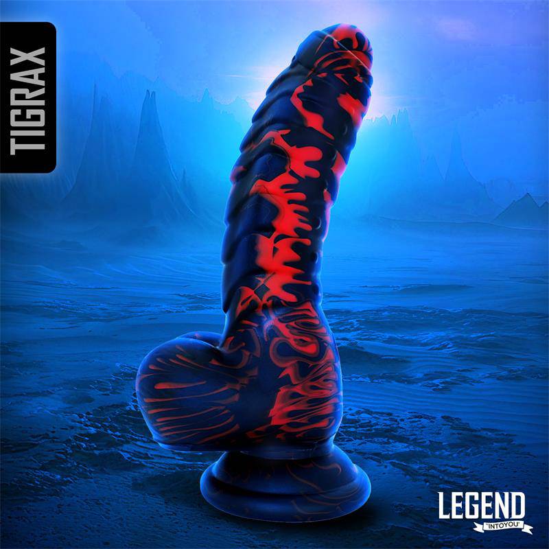 Tigrax Liquid Silicone Realistic Dildo 17,5 cm - secretsextoys.store