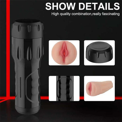Toni Masturbator with Vibration Vagina featuring 7 vibration patterns, realistic vagina-shaped opening, and soft textured canal