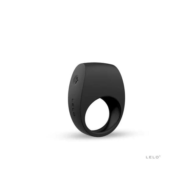 TOR 2 Black vibrating couples ring made of premium silicone for enhanced pleasure, featuring six adjustable vibration patterns.
