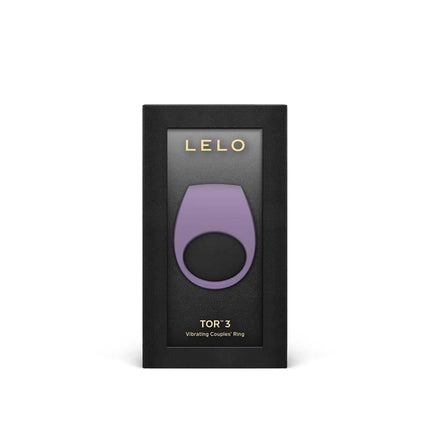 Tor 3 Couple Ring with Lelo APP Violet Dusk in packaging, high-tech couple's ring with Bluetooth and 8 vibration patterns.