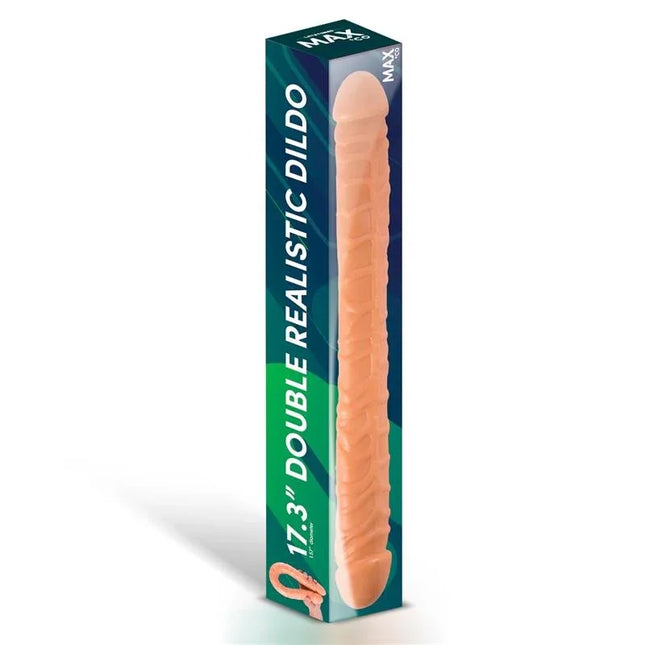 Trent Double Realistic Dildo Flesh 17,3 - 44 cm packaging