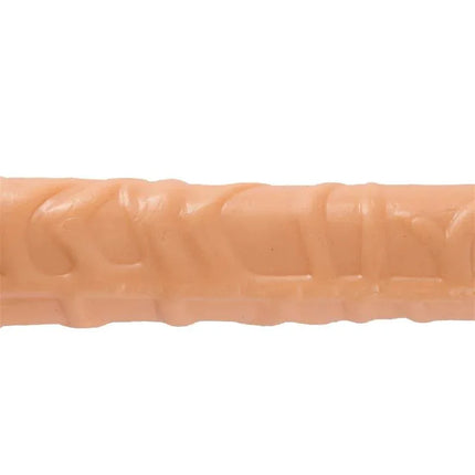 Trent Double Realistic Dildo Flesh 17,3 - 44 cm with lifelike texture and two rounded glans for enhanced pleasure; body-safe and phthalate-free.