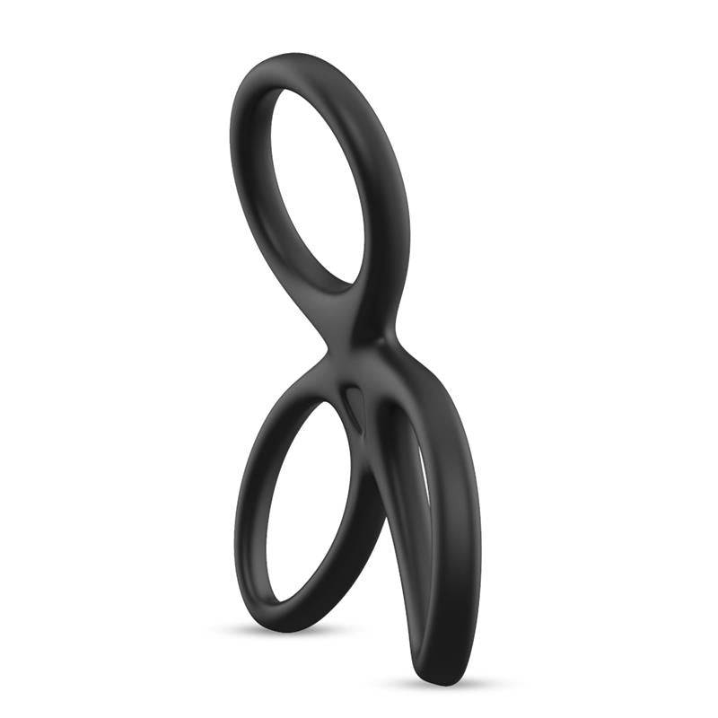 Triple Penis and Testicles Ring Liquid Silicone - secretsextoys.store