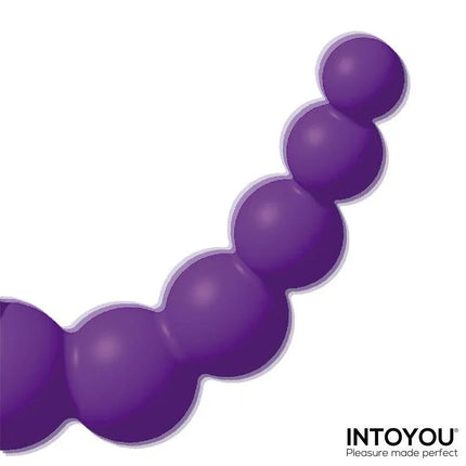 Triya Vibe with Flipping Tongue and Anal Beads featuring purple design from Intoyou for immersive pleasure.