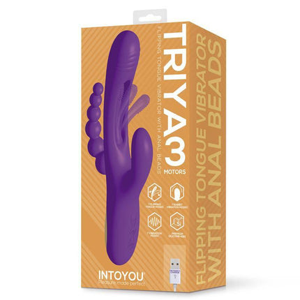 Triya Vibe with Flipping Tongue and Anal Beads packaging by Intoyou