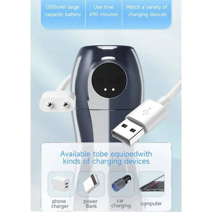 Tronik 2.0 Sucking and Vibrating Masturbator USB showing charging options