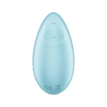 Tropical Tip with APP Satisfyer Connect Light Blue intimate toy with bird-inspired design and 12 vibration functions